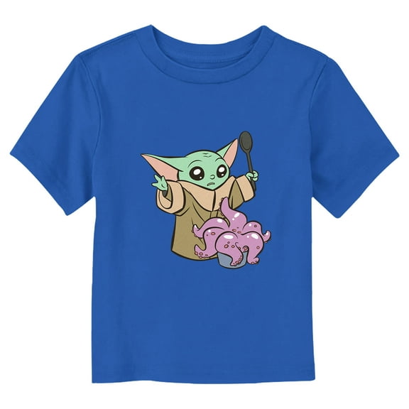 Star Wars: The Mandalorian Grogu Tentacle Chowder Meal Graphic T-Shirt