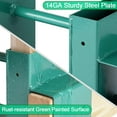 thumbnail image 3 of Outdoor Firewood Log Storage Rack 2x4 Bracket Kit, Fireplace Wood Storage Holder, Adjustable to Any Length - Green, Two Bases, 3 of 7