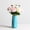 Blue, variant on Ceramic Vase, 7.4 Inch for Pampas Calla Lily Tulip, Flower Vase Minimalism Style for Modern Table Shelf Home Decor, Fit for Housewarming, Weddings, Birthday, Christmas, Thanksgiving, New Year (Pink)