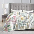 thumbnail image 4 of LHSHID Happy 100th Birthday Throw Blanket Soft Fuzzy Fleece Blanket For Couch Bed Living Room Decoration 40x50in, 4 of 6