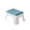 Blue, variant on Shoe Changing Stool Low Profile Step Stool with Backrest Plastic Foot Stool for Home Entryway Bathroom Toilet Footrest Small Seat Hot Pink