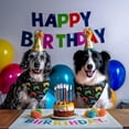 thumbnail image 5 of Dog Bandana 2 Pack,Multicolor Controllers Games Text Black Pattern Bandanas for Dogs,Cat Bandana,Small/ Large Dog Bandana 2 Size,Dog Bandanas Girl Boy, 5 of 6