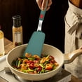 thumbnail image 4 of Hearthoom Silicone Spatula Turner,Heat Resistant Cooking Spatulas Nonstick Cookware, Flexible Kitchen Utensils Rubber Spatula for Egg,Pancake,Fish,Burger,Green 2, 4 of 5