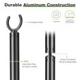 thumbnail image 4 of Yescom 2 Packs 10 Ft String Light Pole for Hanging String Lights Metal Pole Aluminum Patio Backyard Party Decoration, 4 of 9