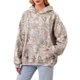 thumbnail image 1 of Sudadera con capucha Anoumcy Camo Maple Leaf de forro polar con capucha para mujer, 1 of 7