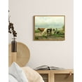 thumbnail image 3 of Drsoum Cow Farm Landscape Wall Art Dairy Cattle Classic Wall Prints Modern Farmhouse Kitchen Bathroom Office Decor 8x10in Natural Framed, 3 of 5
