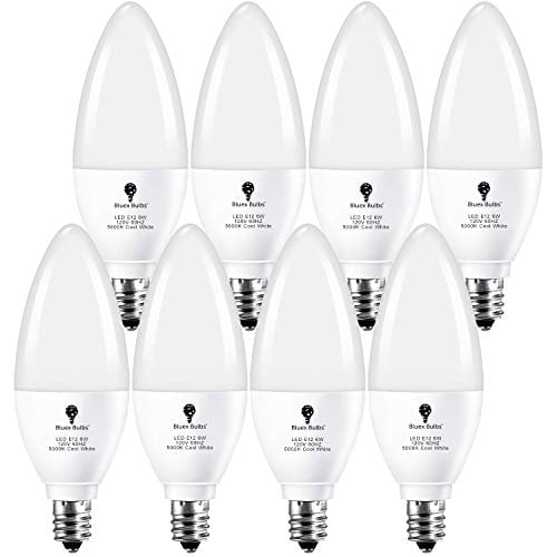 8 Pack Dimmable E12 Led Bulb 6w Candelabra Bulbs 5000k Cool White 60w Equivalent Light For Party Decoration Porch Home Lighting Holiday Chandelier Com 8 Pack Dimmable E12 Led Bulb 6w, Led Chandelier Bulb 5000k