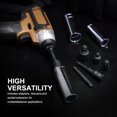 thumbnail image 3 of MesaSe Drill Socket Adapter Hex Shank To Square Impact Driver Extension Bits Kit Craftsman Spring Locking Replacement Reducer Hand Tool 3Pcs Extension Bits, 3 of 9