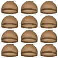 thumbnail image 1 of HLONK Wig Caps Skin Tone Elastic Stocking Cap for Wigs Breathable and Secure Fit Invisible Lace Wig Caps 6 Pack, 1 of 6