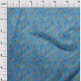 thumbnail image 2 of oneOone Silk Tabby Blue Fabric Batik Sewing Fabric By The Yard Printed Diy Clothing Sewing Supplies 42 Inch Wide, 2 of 4