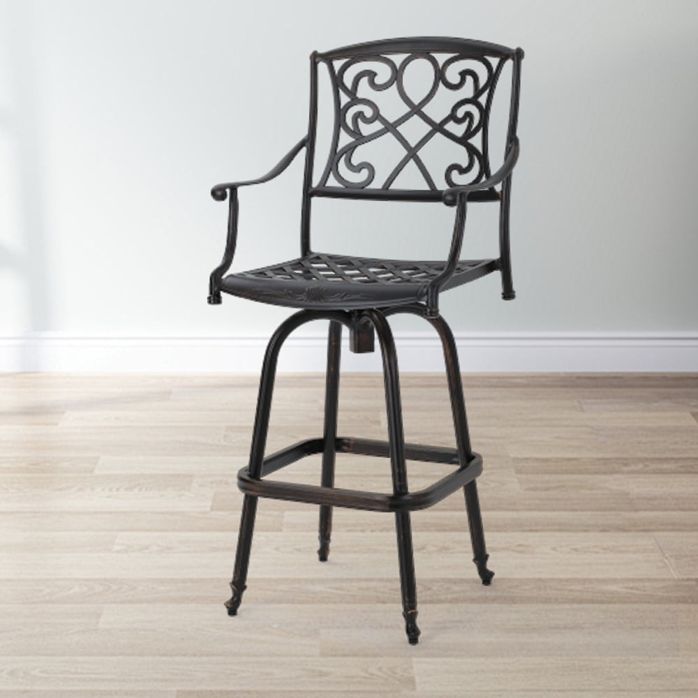 Industrial Bar Stool with Backrest Rustic Farmhouse Style Swivel Bar Stools Metal Counter and Bar Height Stools for Kitchens Dining Rooms or Cafes Ideal Vintage Seating Solution Walmart