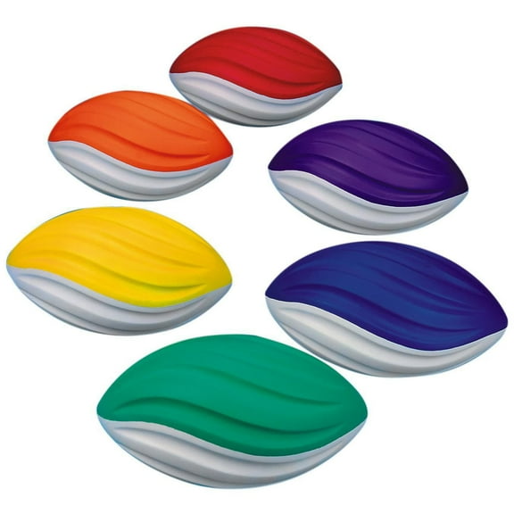 Spectrum™ 7-1/2” Spiral Foam Football Set (Set of 6)
