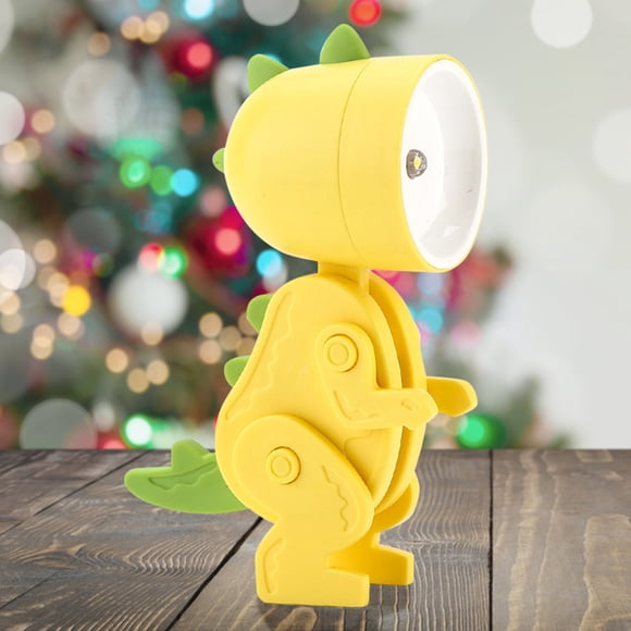Lampe de Chevet Dinosaure LED, Lampe de Table Pliable pour Enfants, Projecteur de Constellation, Lampe Arc-en-Ciel, Lampe de Projection à Piles, Lampe de Nuit Colorée
