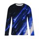 thumbnail image 3 of Blusas y camisas de manga larga y cuello redondo para hombre, camisetas casuales con estampado de moda y cuello redondo, blusas de licra de manga corta para hombre., 3 of 4