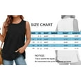 thumbnail image 6 of MOSHU Summer Tank Tops for Women Round Neck Sleeveless Plus Size Tops Slit Side Stiching Womens Shirts, 6 of 8