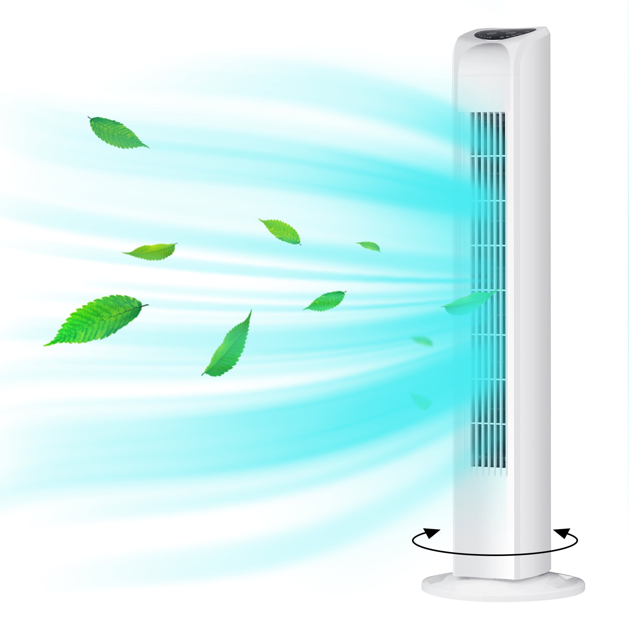 AKIRES Oscillating Tower Fan 30 Inch Portable LightWeight SpaceSaving