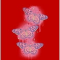 thumbnail image 4 of Spray Paint Butterfly Adult Red Crew Neck Short Sleeve Tee-XXL, 4 of 4