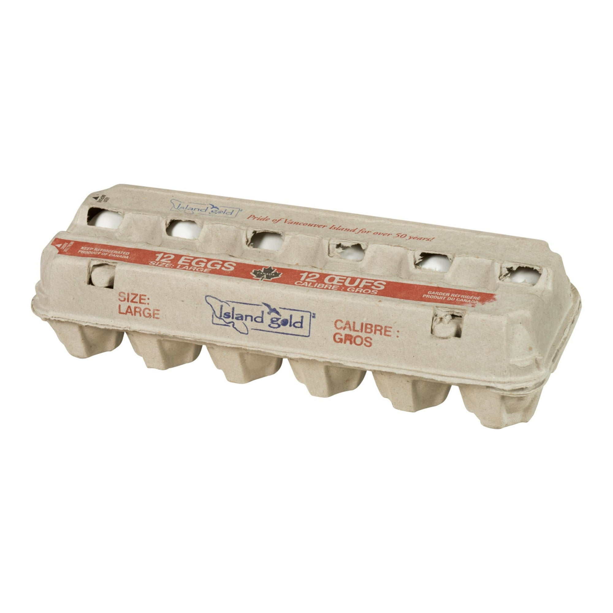 Island Gold Large White Eggs