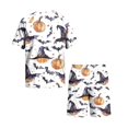 thumbnail image 5 of Pajamas for Men Halloween Pumpkins Print Mens Pajama Set Short Sleeve Crewneck & Pajama Shorts, 5 of 7