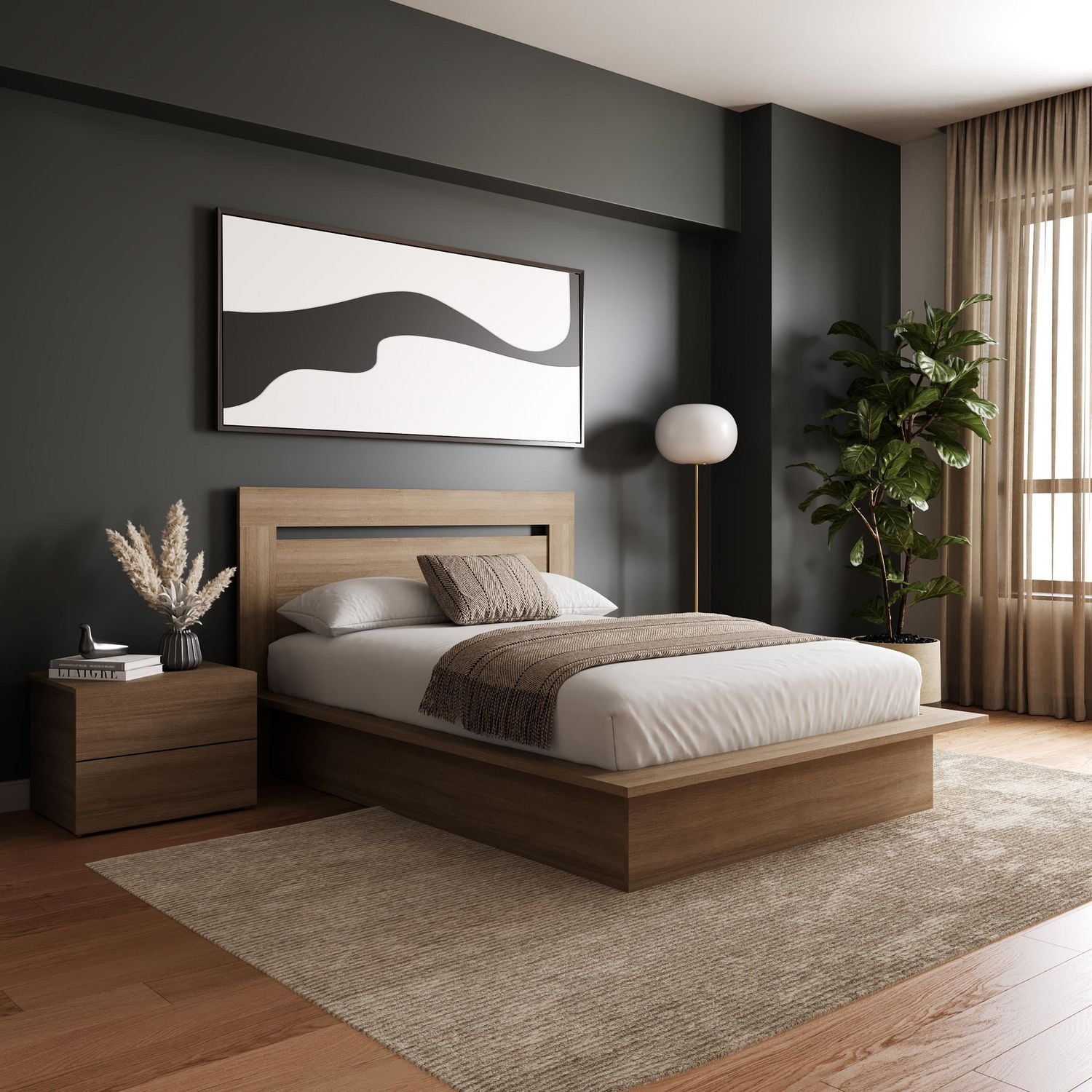 Nexera Malibu Ensemble de chambre à coucher 3 pièces