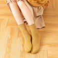 thumbnail image 4 of Calcetines de otoño e invierno para niños, calcetines de algodón de color sólido japoneses para mujer, calcetines de algodón de canalé alto, calcetines cómodos para mujer, 4 of 5