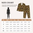 thumbnail image 4 of Rateoe Autumn Plants Maple Tree Vintage Pattern Womens Pajamas Set Long Sleeve Sleepwear Button Down Nightwear Soft Cotton Pj Lounge Sets-Medium, 4 of 7