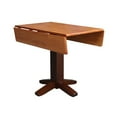 thumbnail image 2 of International Concepts T58-36SDP 36'' Carré Double drop leaf table à Manger Cinnemon/Espresso, 2 of 5
