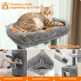 thumbnail image 3 of Cat Tree for  Large Cats, Multi-Level Cat Tower with Sisal Covered Scratching Posts, Spacious Condo, Cozy Hammock and Plush Top Perch, 3 of 10