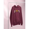 thumbnail image 3 of Daisies, Sun And Moon Art Hoodie Women -Image by Shutterstock, Female Small, 3 of 4