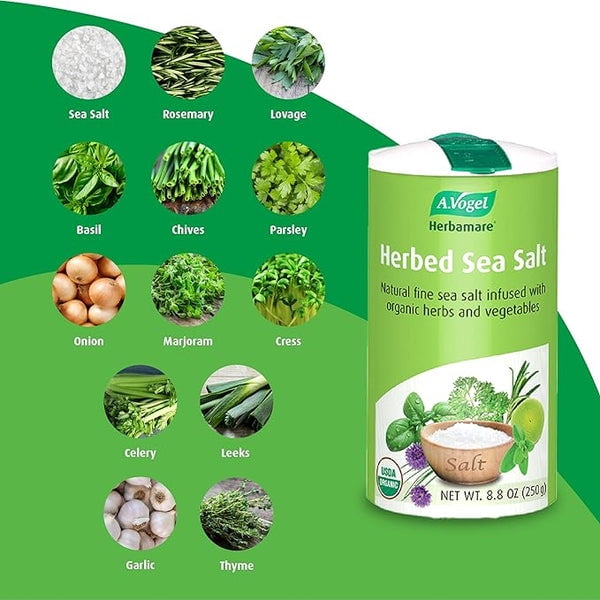 Pack of 6, A Vogel Herbed Sea Salt, 8.8 oz