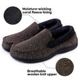 thumbnail image 4 of LongBay Men's Cozy Moccasin Slippers Loafer House Shoes with Memory Foam and Rubber Sole for Indoor Outdoor, 4 of 7