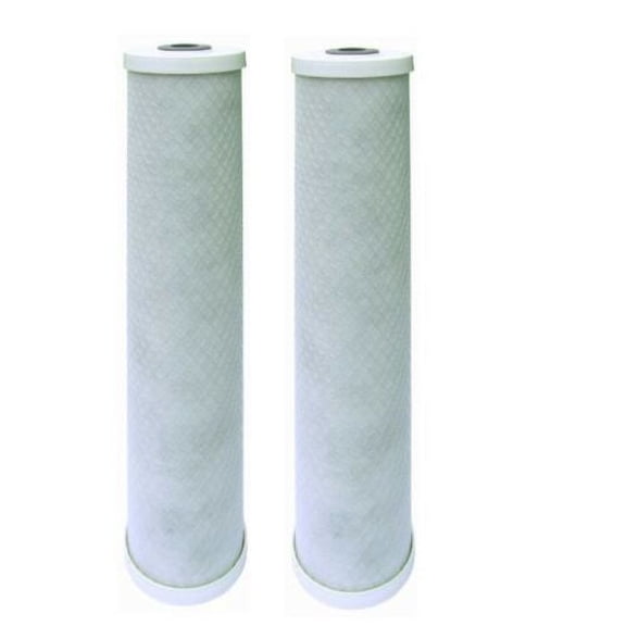 CFS 2 Pack 5 Micron Big Blue 20" x 4.5" CTO Carbon Block Filter Cartridges