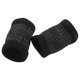 thumbnail image 2 of KAKOWELY 1 par de tobilleras elásticas de algodón transpirables que absorben el sudor, unisex, para yoga, baile, fútbol y patinaje, color negro., 2 of 4