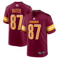 Men's Nike John Bates Burgundy Washington Commanders Game Jersey