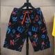 thumbnail image 5 of Pantalones cortos para hombre, estilo coreano, con estampado floral, estilo playero, elásticos, de diseñador de moda, Y2k, talla XL, 5 of 5