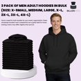 thumbnail image 2 of BILLIONHATS 3 Pack Mens Hoodie Sweatshirts, Cotton Blend, Bulk Adults Hoodies Sweatshirt, 2 of 7