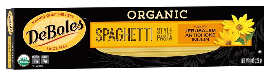 DeBoles Organic Artichoke Spaghetti, 8 Oz by Hain Celestial
