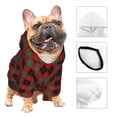 thumbnail image 3 of Balery Argyle Plaid Sudadera con Capucha para Perros Pequeños – Ropa para Mascotas, Disfraz para Perros y Gatos, Ideal para Fiestas y Cosplay-Medium, 3 of 7