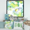 thumbnail image 3 of Designart 'Aquarelle Impression of Daisy Flowers II' Traditional Framed Art Print, 3 of 4