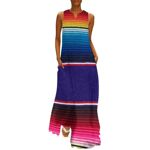 Serape of Mexico Long Dress dress wom summer summer woman dress02 elegant party for wom02 Eving gown