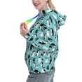 thumbnail image 2 of Sikiie Penguins Women's Casual Hoodies Long Sleeve Lightweight Pullover Tops Loose Sweatshirt-XX-Large, 2 of 7