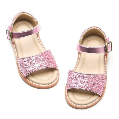 

Girl’s Open Toe Flat Sandals Summer Casual Sandals (Toddler/Little Girl)