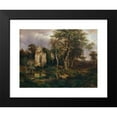thumbnail image 2 of Ludwig Halauska 24x18 Black Modern Framed Museum Art Print Titled - Kirchenruine (1864), 2 of 5