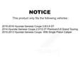 thumbnail image 2 of TEC Front Rear Ceramic Brake Pads Kit for Car Hyundai Genesis Coupe KTC-100193, 2 of 10