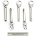 thumbnail image 3 of Anchor Bolts,Expansion Screw Bolts, M8*60 M6*70/80MM 304 Stainless Steel Expansion Screw Bolt Eyebolt Expansion Screw for Home Outdoor Bolt Loop Swing Hook (5pcs) (Color : M8X60MM) (Color : M (Color, 3 of 5