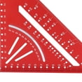 BIMZUC Aluminum Triangle Ruler Clear Accurate Scales 30° 45° 60° Metric ...