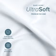 thumbnail image 6 of Bare Home Ultra-Soft Flat Sheets - Premium 1800 Collection - Brushed - Queen, White, 6 of 8