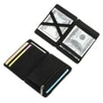thumbnail image 1 of Men PU Elastic Band Slim Wallet Business Credit Card Holder Bank Card Case Purse, 1 of 7