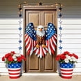 thumbnail image 4 of RBCKVXZ Patriotic Independence Day Door Cover, 35.4 x 70.8 Inch American Front Door Cover, 4th of July Porch Banner for Indoor Outdoor Memorial Day Party Decor, 4 of 6
