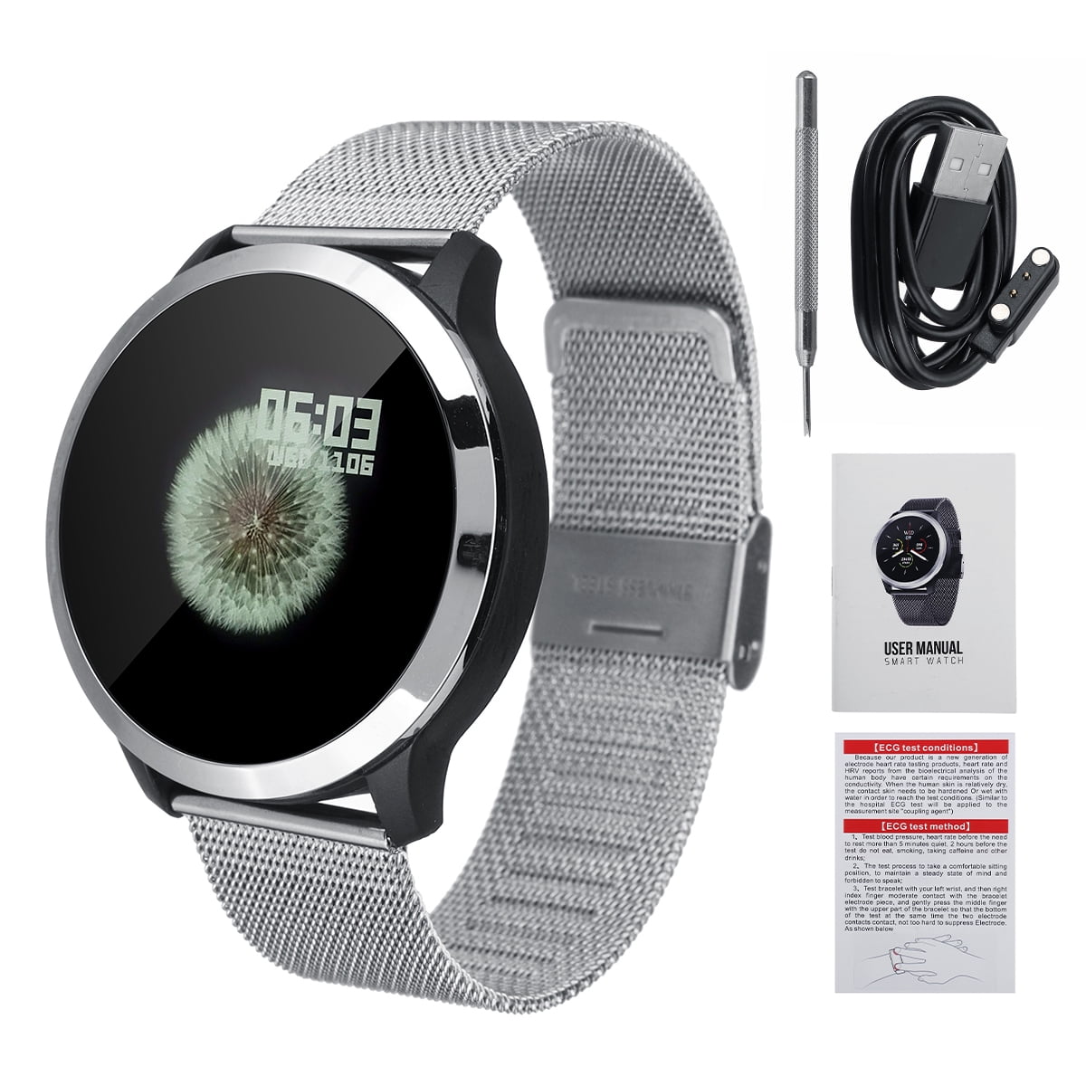 Smart Watch ECG+PPG Cardiac Dunction Blood Oxygen Health Heart Rate Monitoring | Walmart Canada